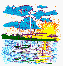 Sailboat at Sunset